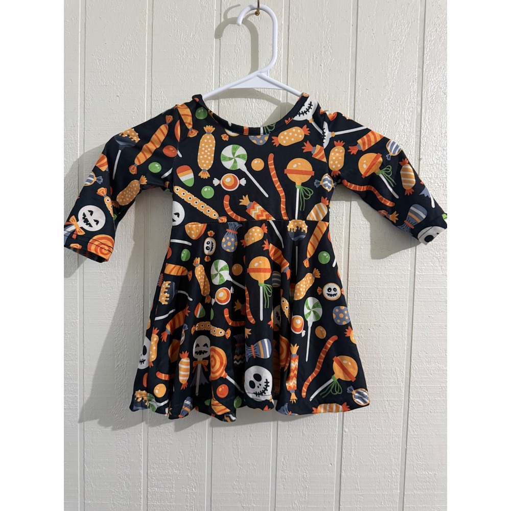 Marie Nicole Girls Halloween Candy Skater Dress 2XS